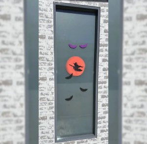 Halloween scene made with Holiday Spray