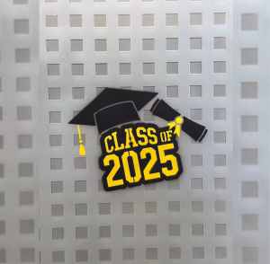 Class of 2025 Happy Graduation chalk spray design
