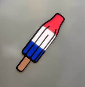 National Bomb Pop Day chalk spray design with HolidaySpray