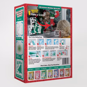 Back of HolidaySpray Christmas chalk spray kit