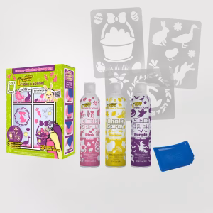 Holiday Spray Easter kit box, cans, stencils, and detailer