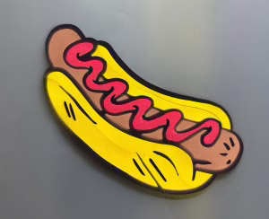 National Hot Dog Day chalk spray design with HolidaySpray