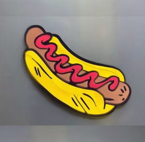 National Hot Dog Day chalk spray design with HolidaySpray