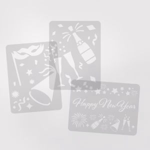 3 HolidaySpray New Year's Stencils