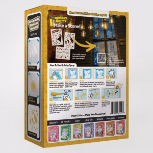 Back of HolidaySpray New Year's chalk spray kit