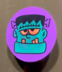 Frankenstein made with Holiday Spray chalk spray